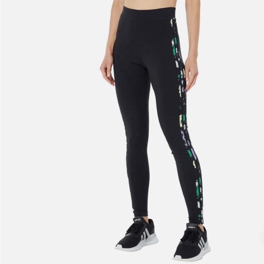 ADIDAS POISONOUS GARDEN three stripe Leggings Size- XS